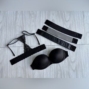 The Bra Lab Multiway interchangeable strapless B bra cup and 4 bra straps
